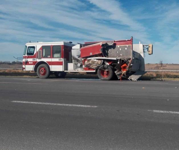 Impactan unidad de los bomberos