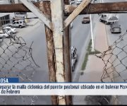 Reynosa | Ciudadanos llaman a las autoridades correspondientes para que den mantenimiento a la malla ciclónica del puente peatonal ubicado en bulevar Morelos y calle Dos de Febrero