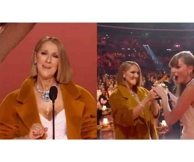 Critican a Taylor Swift por ignorar a Céline Dion en los Grammy