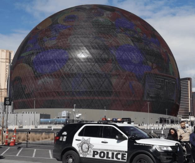 Detienen a hombre por escalar The Sphere de Las Vegas