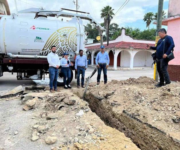 Más de 1 km de drenaje edificado y rehabilitado Más de 1 km de drenaje edificado y rehabilitado