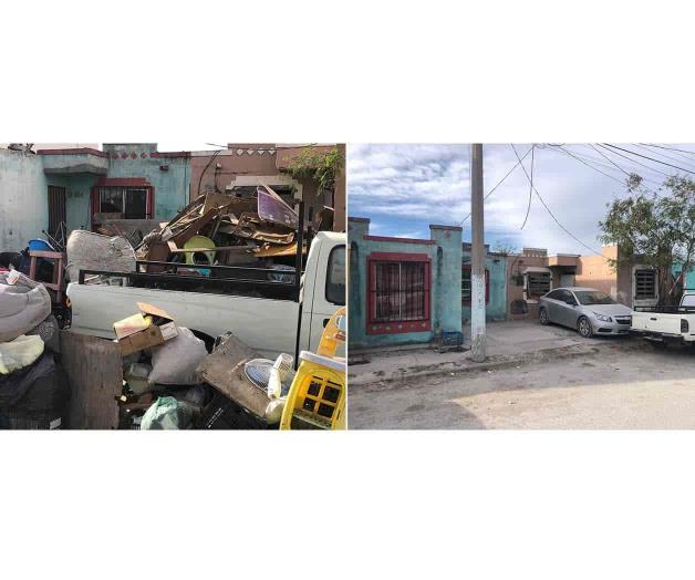 Retiran de casa siete toneladas de basura