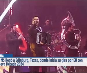 La Banda MS llegó a Edinburg, Texas, donde inicia su gira por EU con ´Tour Nueva Década 2024´