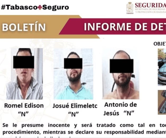 Cae presunto asesino de 3 jóvenes en bar de Villahermosa