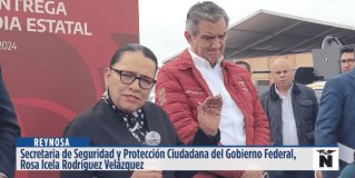 Reynosa | La estrategia de seguridad en el país no va a cambiar, afirmó la titular de la Secretaría de Seguridad y Protección Ciudadana (SSPC), Rosa Icela Rodríguez, tras asegurar que ha sido efectiva porque registran una disminución de violencia.