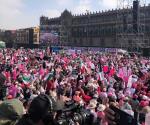 Marcha por la democracia en el Zócalo Capitalino