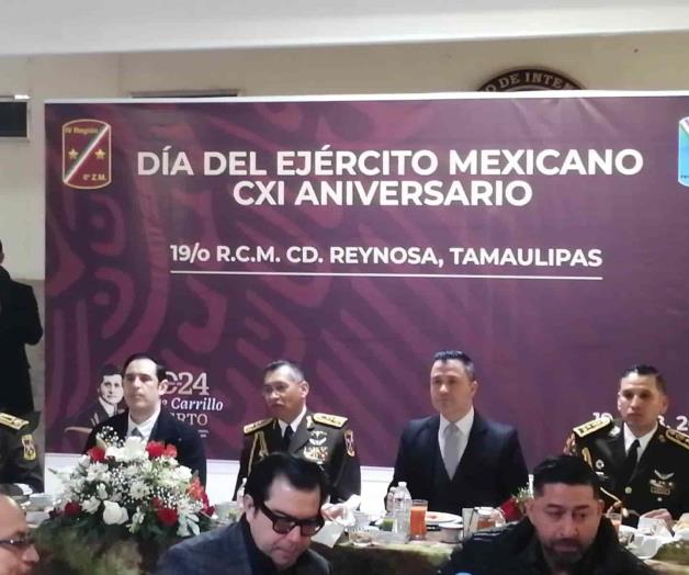 Celebran el Día del Ejército en la VIII Zona Militar de Reynosa