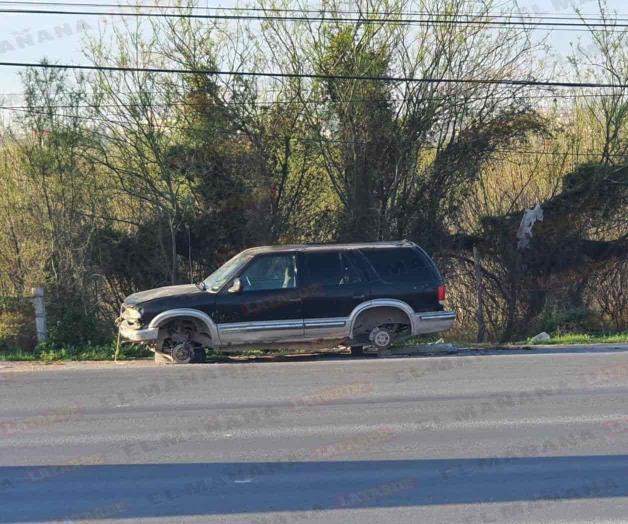 Abandonan camioneta en Reynosa