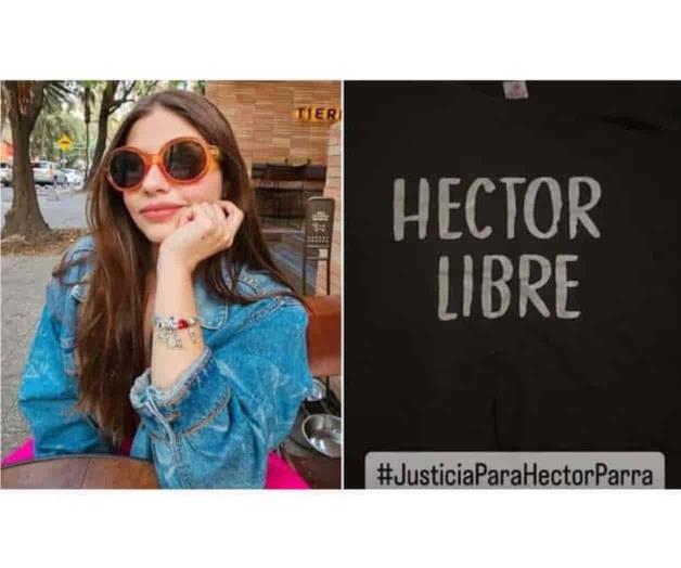Audiencia de Héctor Parra: Daniela marcha para apoyar a su papá Audiencia de Héctor Parra: Daniela marcha para apoyar a su papá