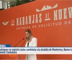 Este miércoles Mariana Rodríguez dio a conocer su registro como candidata a la alcaldía de Monterrey, Nuevo León, por el partido Movimiento Ciudadano.