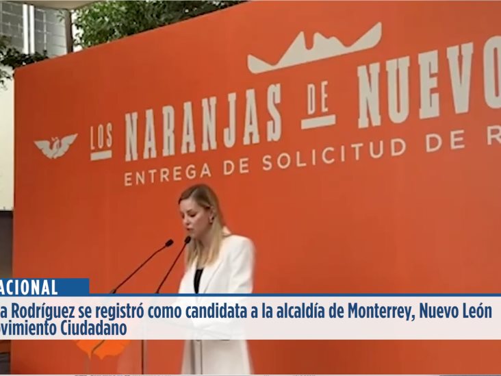 Este miércoles Mariana Rodríguez dio a conocer su registro como candidata a la alcaldía de Monterrey, Nuevo León, por el partido Movimiento Ciudadano.