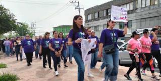 8M: Mujeres marchan en Reynosa por igualdad y seguridad