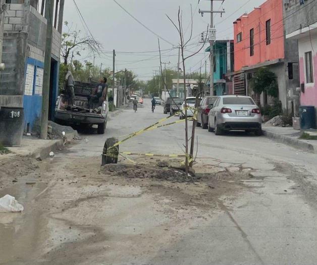 Improvisan señalamiento