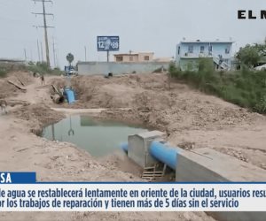 Reynosa | Tras más de cinco días de interrupción en el servicio de agua potable en el sector oriente de la ciudad, Comapa Reynosa anunció que quedaron concluidos los trabajos