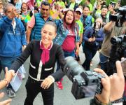 Claudia Sheinbaum realiza recorrido de campaña en zona norte de Tamaulipas