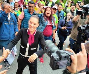 Claudia Sheinbaum realiza recorrido de campaña en zona norte de Tamaulipas