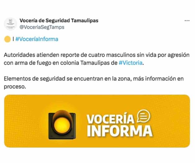 Ejecutan a 4 en Victoria Ejecutan a 4 en Victoria