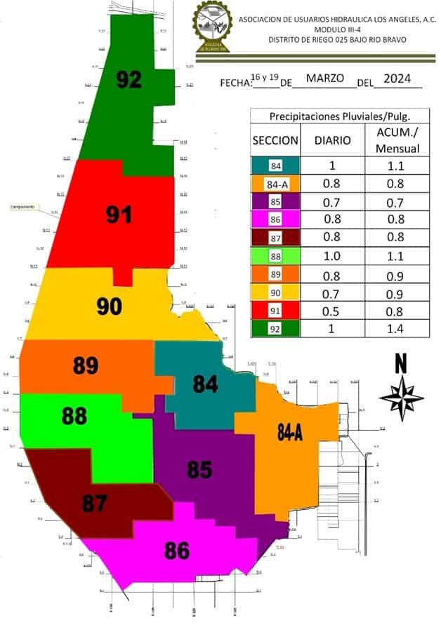 Registran las parcelas inundación