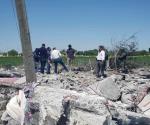 Secretario de Gobierno recorre zona de explosión en Valle Hermoso