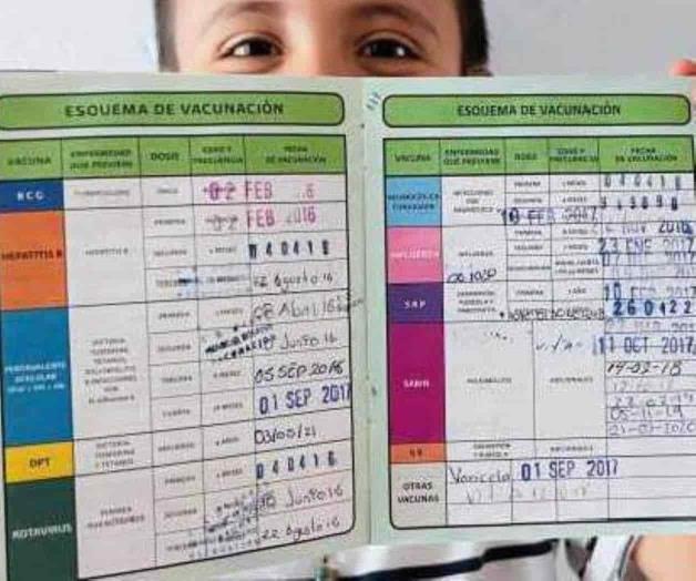 Trámite o reponga las cartillas de vacunación