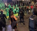 Manifestación de músicos en Mazatlán termina en trifulca