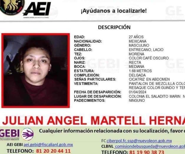 Desaparece taxista en Marín, NL