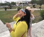Matamoros: Gozan eclipse solar, a medias