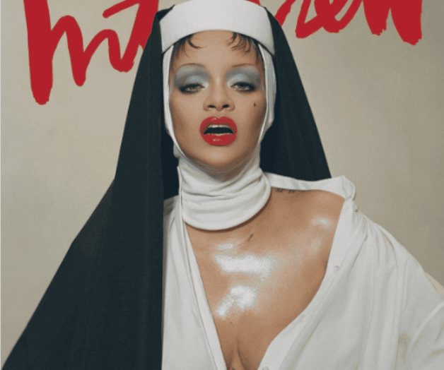 Rihanna desata polémica al aparecer vestida de monja en revista