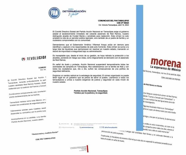 Frenan campañas tras el homicidio Frenan campañas tras el homicidio