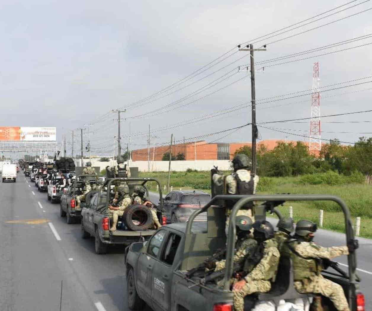 Refuerzan seguridad con 300 militares en Reynosa