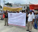 Protestan ´huleros´ en Día del Trabajo en Altamira