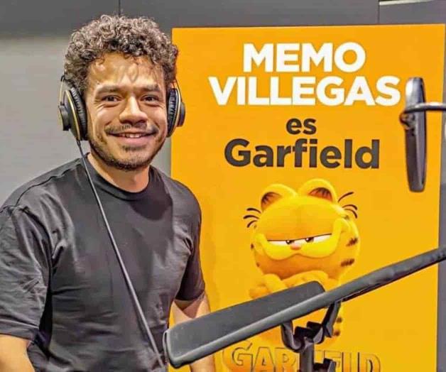 Debuta Memo Villegas en el doblaje con Garfield