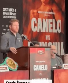 Deportes | ¡Tensión en Las Vegas! Durante la conferencia previa al combate entre Saúl Canelo Alvarez y Jaime Munguía, en medio de un discurso de Óscar de la Hoya, las palabras casi se convierten en un enfrentamiento a golpes