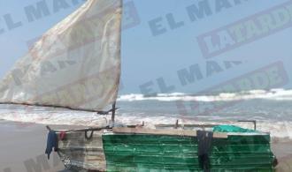 Embarcación de náufragos cubanos rescatados en San Fernando