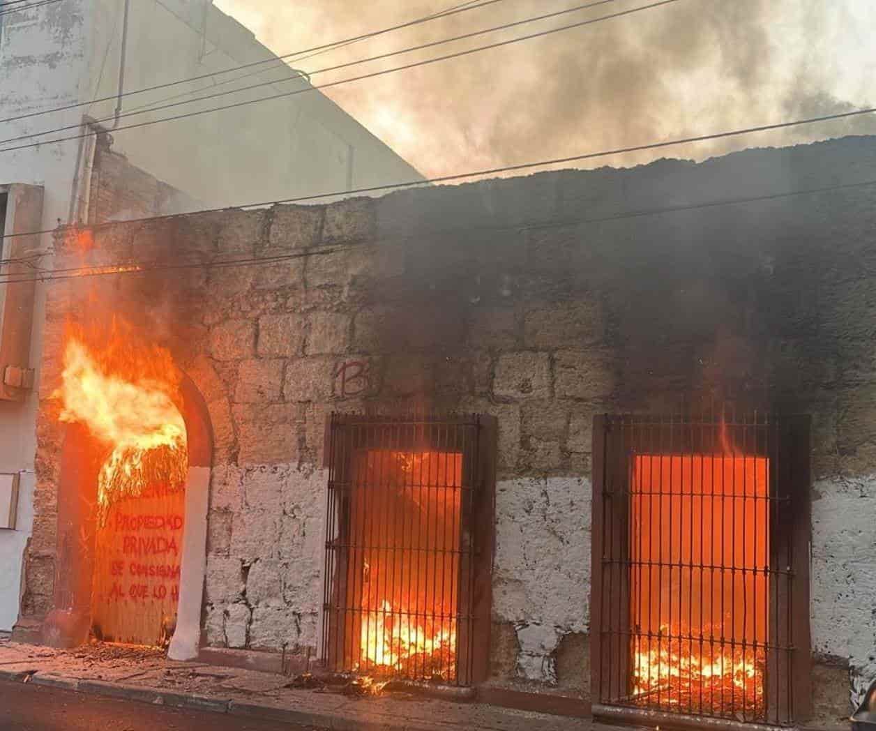 Incendio de Casa Centenaria en Monterrey