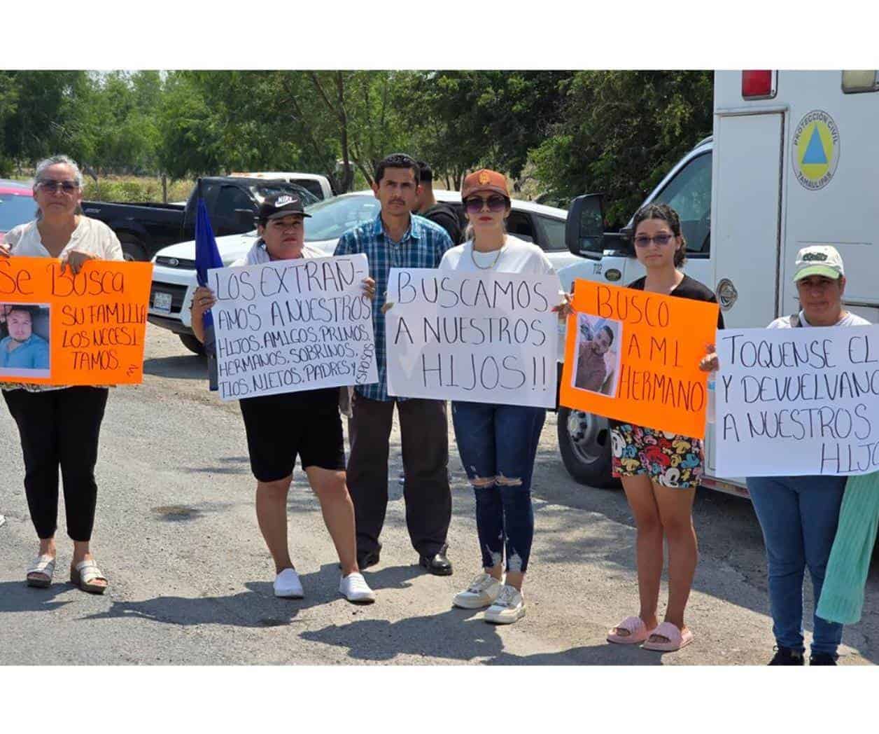 Demandan a autoridades apoyo para encontrar a desaparecidos en San Fernando