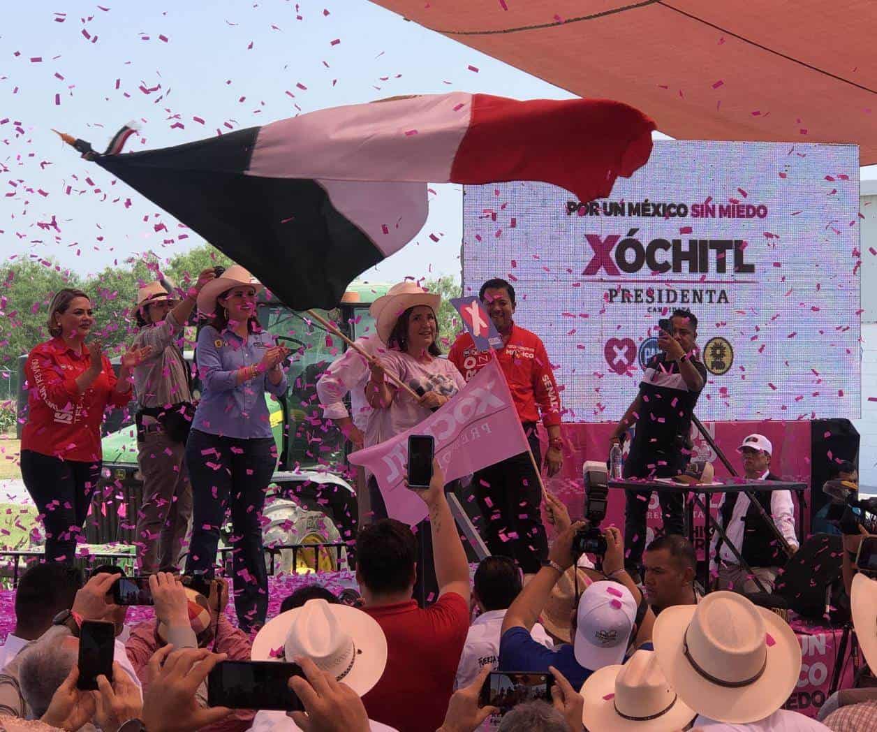 Ya basta de vivir con miedo, dice Xóchitl Gálvez en Matamoros