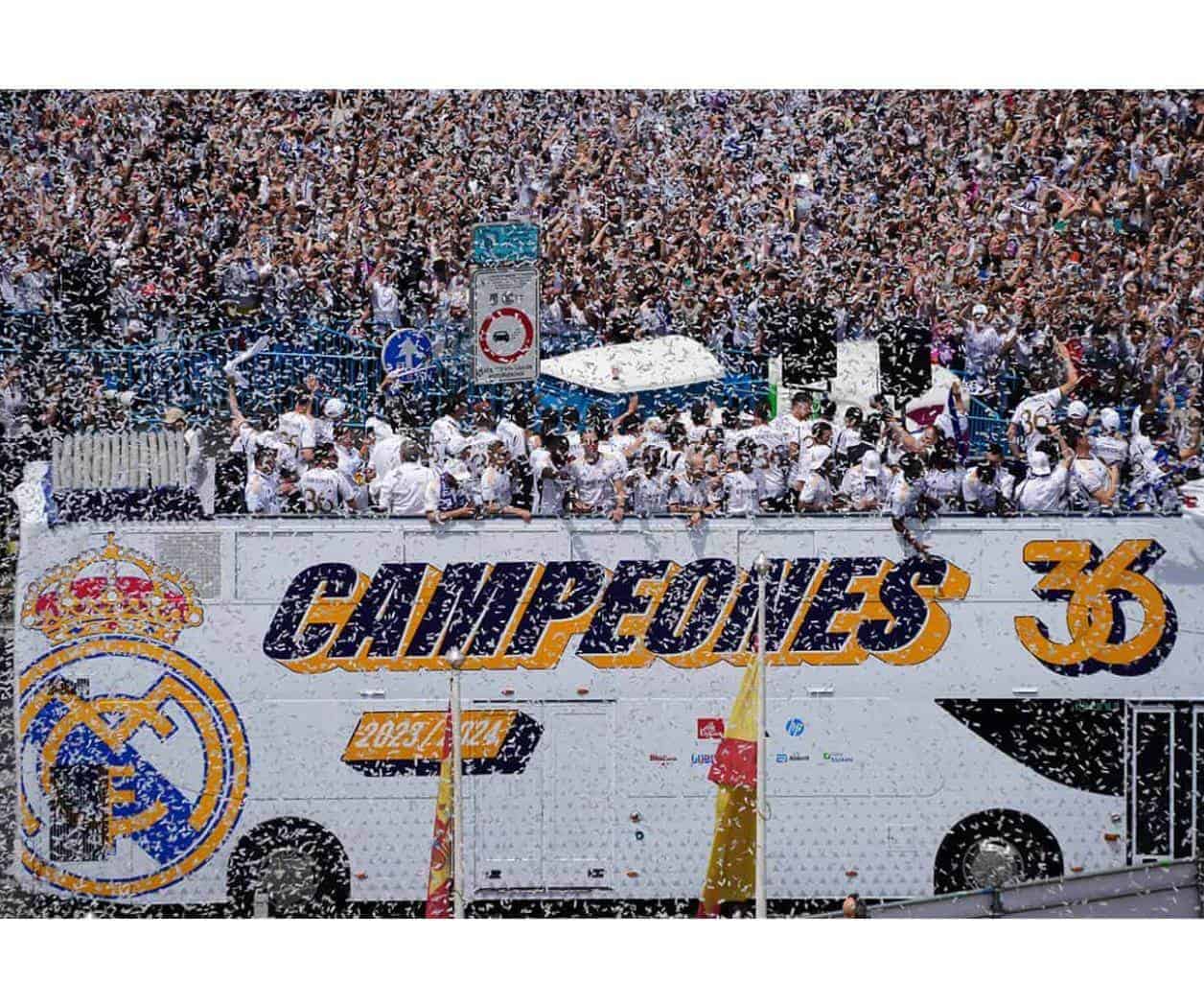Real Madrid celebra título de la Liga con desfile