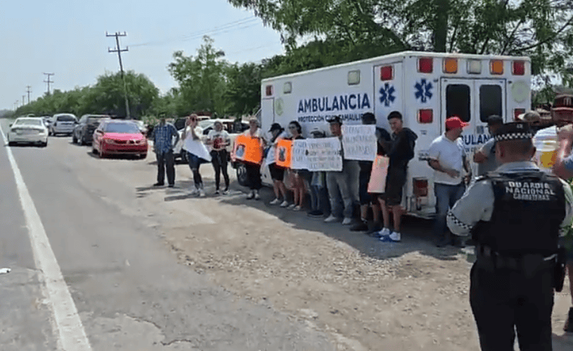 Familiares de jóvenes desaparecidos realizan manifestación en San Fernando.