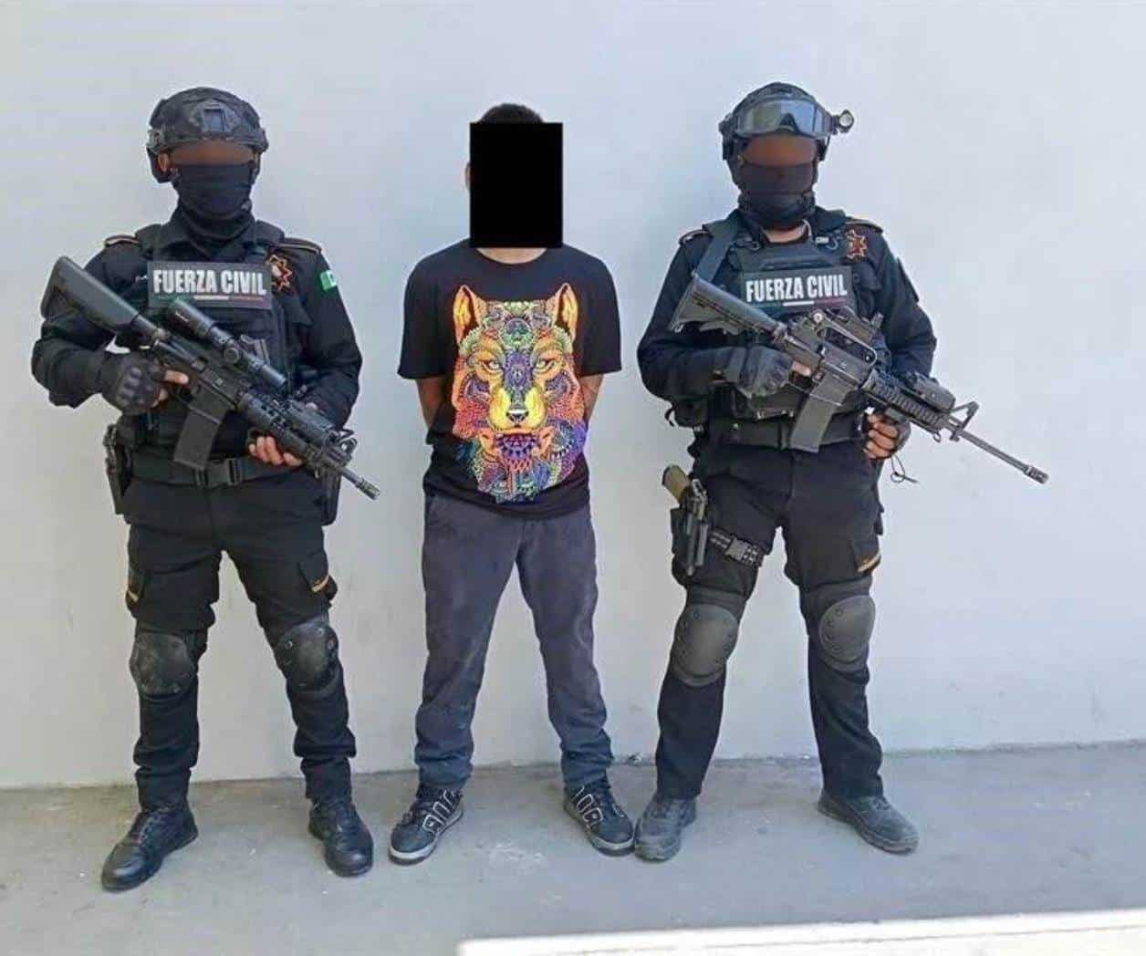 Detención de narcovendedor en Guadalupe, Nuevo León
