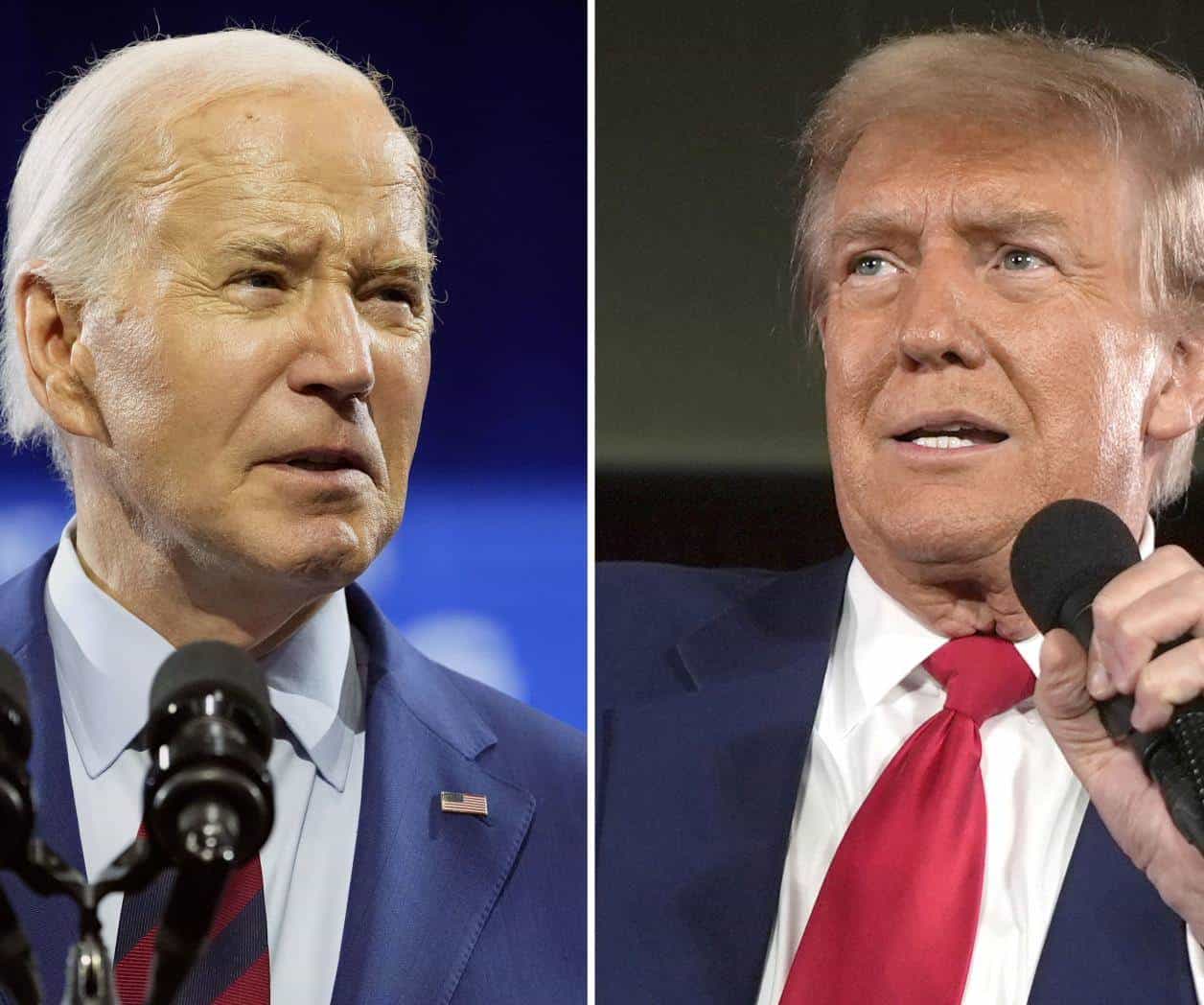 Aceptan dos debates Biden y Donald Trump