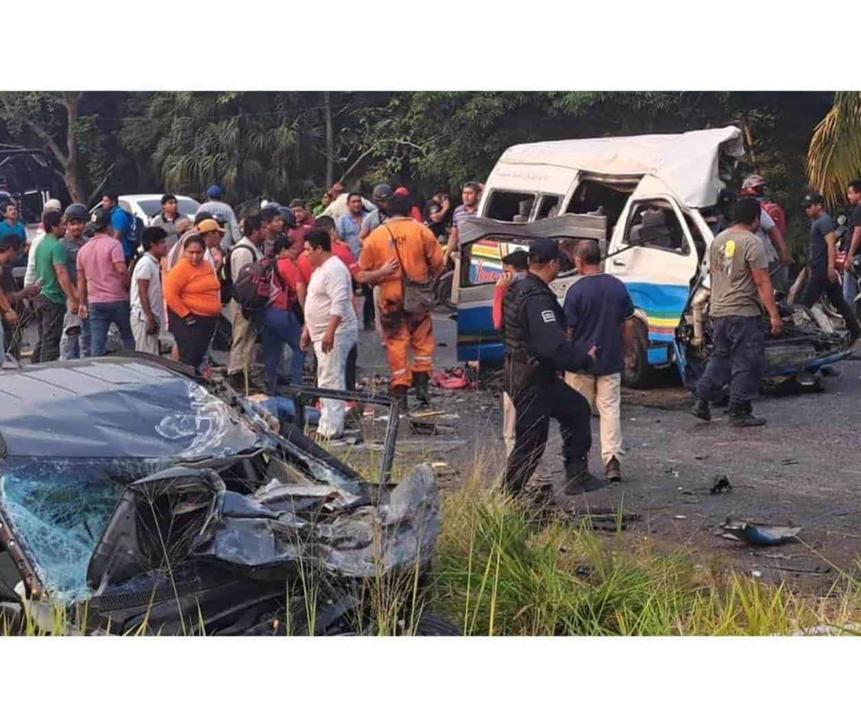 Accidente carretero deja 12 muertos en Cunduacán, Tabasco