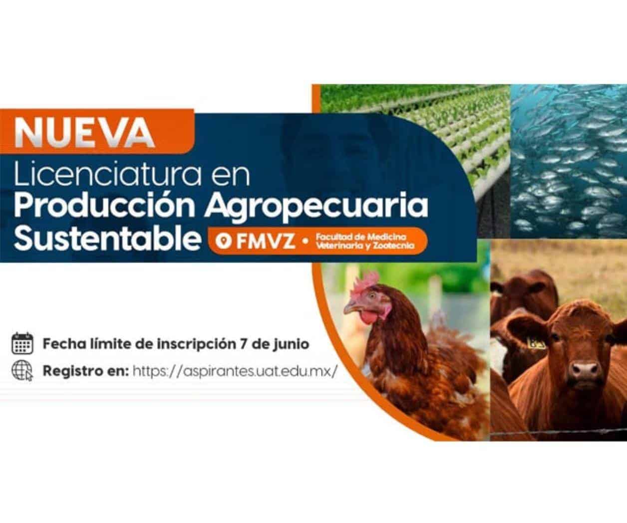 Ofrece la UAT nueva carrera de Producción Agropecuaria Sustentable