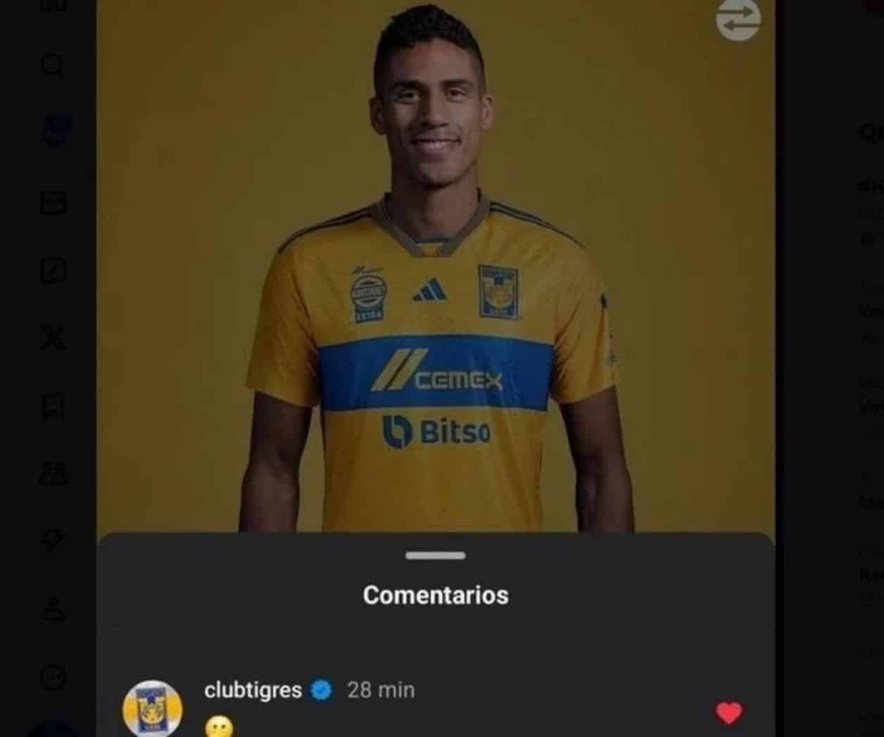 Guiño de Tigres a fichaje de Raphael Varane