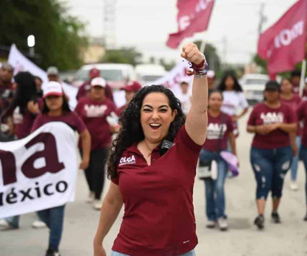 Olga Sosa, en caminata rumbo al triunfo en Río Bravo