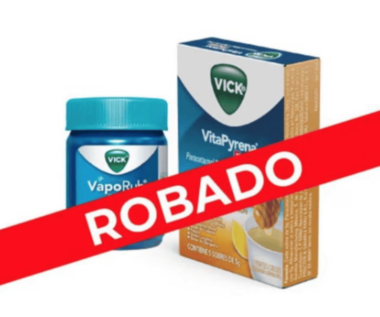 Alerta Cofepris por robo de Vaporub y VitaPyrena Forte