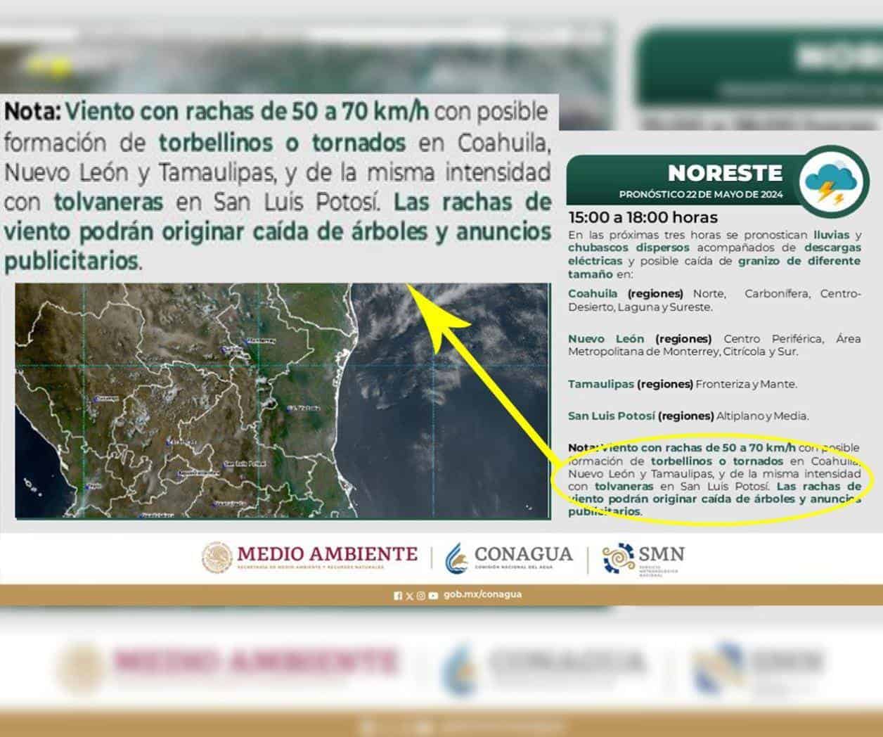 Conagua advirtió condiciones climáticas antes de la tragedia en evento de MC
