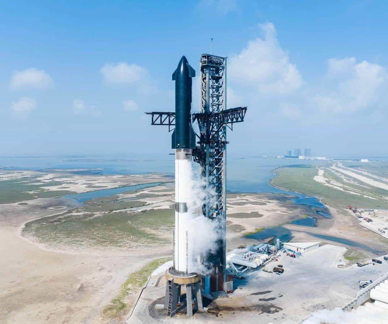 Alistan nuevo lanzamiento espacial en Boca Chica, Tx. Alistan nuevo lanzamiento espacial en Boca Chica, Tx.