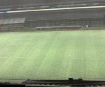 Graniza en el Estadio Azteca antes de la Final Femenil