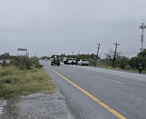 Ataque armado deja un Guardia Estatal herido en la carretera Río Bravo-Reynosa a la altura del parque industrial El Puerto en Reynosa